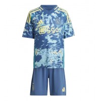 Maglie da calcio Ajax Brian Brobbey #9 Seconda Maglia Bambino 2024-25 Manica Corta (+ Pantaloni corti)